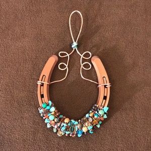 Handcrafted Creative Unique Horseshoe Beaded Art